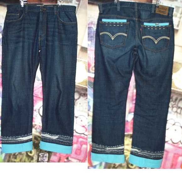 Levi's Premium 559 Custom Lacoste Embellished Jean